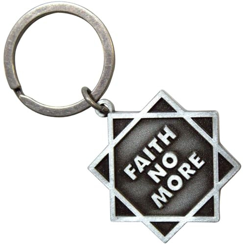 Rock Off officially licensed products Faith No More Star Band Logo Keyring Keychain One Size