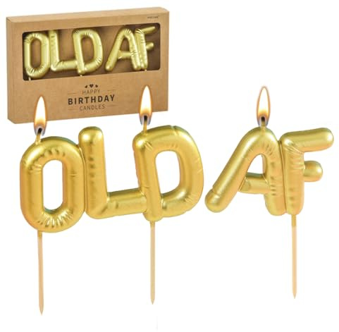 PHD CAKE Alte AF Geburtstagskerzen Comedic Kerzen Scherzkerzen Party Feier