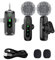 Kabellos Lavalier Mikrofon für iPhone/Android Telefon/Kamera/Computer/Laptop, Professionelles Dual Mini Ansteckmikrofon mit USB-C/3,5 mm/USB-Stecker für Videoaufzeichnung, Vlog, YouTube, TikTok ﻿