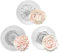 3 Stück 3D Silikonform Blumen, Rosen Nelke Pfingstrose Silikonformen, Blumen Kerzenform Gießformen Kerzen für die Herstellung von handgefertigten Duftkerzen, Seifen, Gips Harzhandwerk
