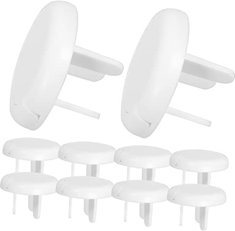 MOTHNUR Protector Enchufe Bebe Cubiertas De Enchufes a Prueba De Bebés Abs Seguro Tapa Eléctricos
