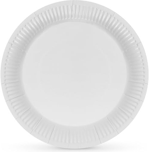 Algon | Set de 25 platos desechables – Platos Desechables Tamaño 18 cm Resistentes y ecológicos, ideales para fiestas, eventos y reuniones