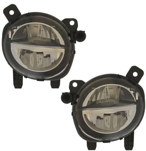 XYZ Parts Front Fog Light Lamp Assembly Compatible with BMW 1 Series F21 3 Door Hatchback 2015-2020 For UK 1 Pair Drivers Side Right Hand & Passenger Side Left Hand Replacement