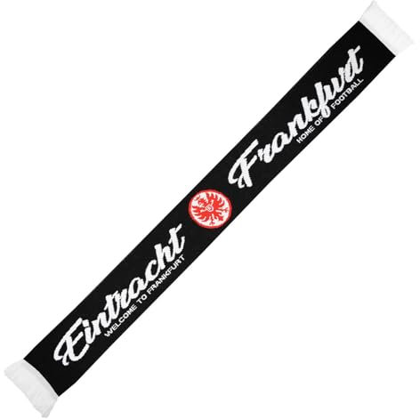 Eintracht Frankfurt Fanschal, Stadionschal mit Eintracht Logo Welcome to Frankfurt