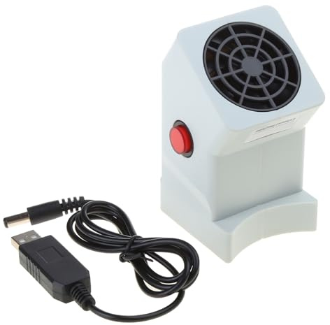 Psdndeww Ventilation Fan USB Exhaust Fan with 1 m Cable Cable Exhaust Fan Essential Tool for Electronics Repair