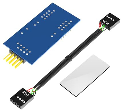 Asukohu USB 2.0 9Pin Y Splitter 9pin USB Header Male 1 To 2 Female Extension For PC Internal Connection And Device Integration Motherboard Connection