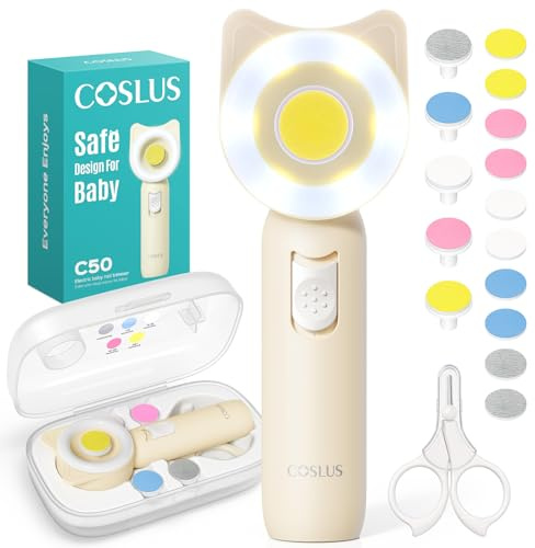COSLUS Lime à ongles électrique pour bébé