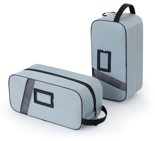 Lot de 2 sacs imperméables pour chaussures de football, 2 sacs de chaussures de football ou de chaussures de golf pour voyage, sport, cricket, golf et gym, trousse de toilette de rugby pour homme et