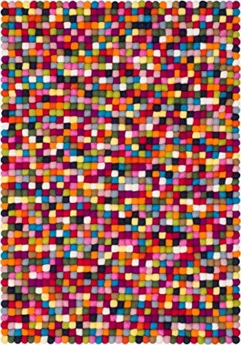 myfelt Filzkugelteppich Lotte - 30x50 cm…