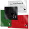 Rapid Teck® Memoboard Glas Magnettafel Schwarz 45cm x 45cm Glastafel inkl Zubehör Glasboard Whiteboard Wandtafel Magnet-Board