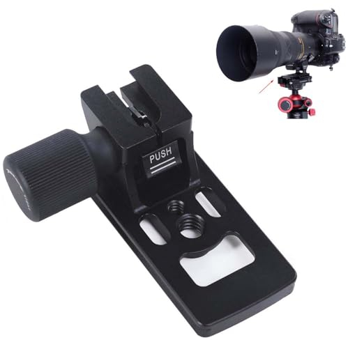 Lens Collar Replacement Foot Tripod Mount Ring Base Stand Adapter Compatible with Nikon AF-S 70-200mm f/2.8E FL ED VR, AF-S 500mm f/5.6E PF ED VR, Quick Release Plate for Arca Fit Tripod Head Clamp
