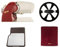 YesEatIs Berkel - Home Line 200 + Schneidebrett Edelstahl + Slicer Cover Rot Größe + Messer-Abnehmer (Rot)