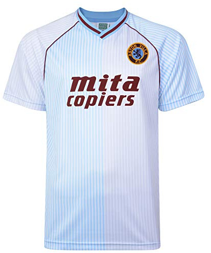 Score Draw Aston Villa 1988 Away Retro Football Shirt
