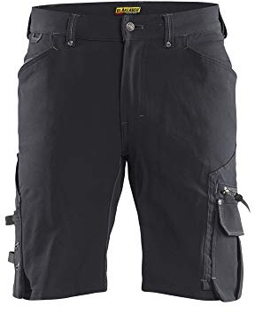 Blaklader 198716449899C50 X1900 4-Wege Stretch Handwerker Shorts ohne Nageltaschen, Dunkelgrau/Schwarz, Größe C50