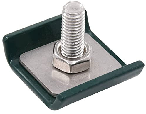 Tidyard 25 Stück Gittermattenverbinder Mattenverbinder Gittermatten Verbinder Zäune 40 x 35 mm (L x B) ist für 6/5/6 und 8/6/8 Gittermatten für Doppelstabmattenzaun Eckverbinder Garten Zaun Gitter