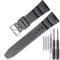 MCXGL Cinturino di ricambio in resina per orologio sportivo Casio SGW-100 impermeabile, Fibbia argento, 22mm, Sportivo
