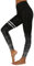 DEEWISH Hosen Damen, Frauen Leggings Hose Yogahose Sport-Leggings Jogginghose | Sport Fitness Workout Leggins | Stretch Yoga Hosen Pants | Sporthose, Schwarzes Silber, M