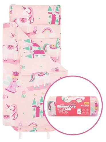 Bloomsbury Mill – Magisches Einhorn – Superweiches Schlaf-Set für Kleinkinder – Mit Kissen, Matte und Zudecke – Ultimatives Schlaf-Set für Kita, Mittagsschlaf, Reisen und Übernachtungen