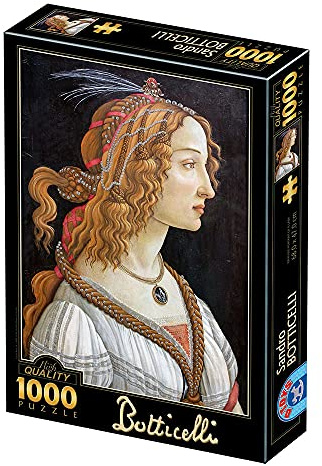 D-Toys Puzzle 1000 pcs Sandro Botticelli Idealised Portrait of a Lady