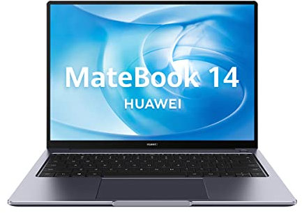 HUAWEI MateBook 14 - Computer portatile 14 2K (AMD Ryzen 5-4600H, 8GB RAM, 512GB SSD, Windows 10 Home) Grigio - Tastiera QWERTY spagnola