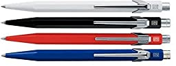 Caran d'Ache d´Ache 849.260 0849.260 0849.260 Stylo à bille rétractable, en métal, rouge, bleu, noir ou blanc, emballage blister, dimensions : env. 14 cm