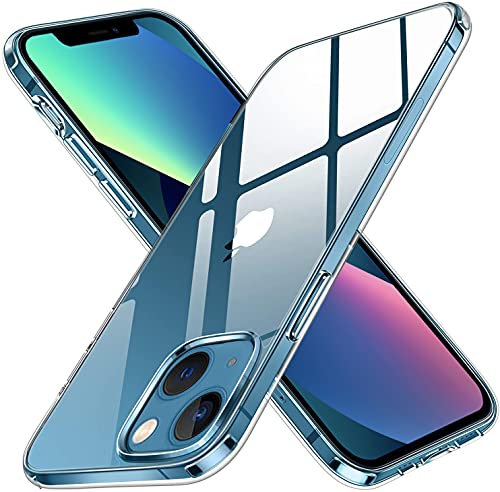 KP TECHNOLOGY iPhone 13 - Clear Case Thin Transparent Silicone Gel Cover for iPhone 13 6.1 (CLEAR)