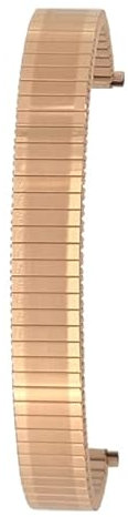 WESTIME Women's Rose Gold Expanding Stainless Steel Stretch Watch Strap Bracelet Metal Band (11mm, 12mm, 13mm, 14mm, 15mm 16mm)