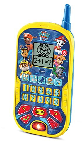 VTech - Lerntelefon mit Paw Patrol, interaktives pädagogisches Smartphone für Kinder ab 3 Jahren, ESP-Version