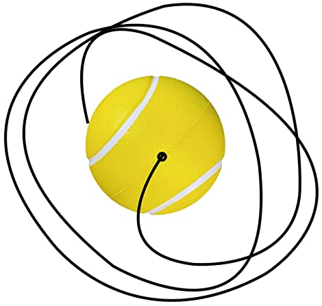 KOZEEY , mit Schnur, Ball/Self-Tennis-Trainingswerkzeug/Trainer-Werkzeug/Langlebig für Tennistrainer-Praxis-Anfänger im Innen- und Außenbereich