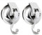 Apkhgtb Suction Cup Hooks for Shower, Bathroom, Kitchen, Glass Door, Mirror, Tile – Loofah, Towel, Coat, Bath Robe Hook Holder for Hanging – Waterproof Wreath Hook (Silver 2Pack)