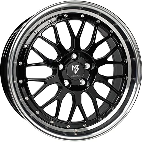 MB Design Felge LV1 7.5Jx18 ET35 4x108 Glanzschwarz poliert kompatibel mit Opel Corsa Mokka