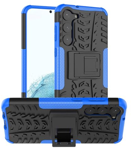 Oudoor Hülle Kompatibel mit Samsung Galaxy S23 | Case Panzer Hülle Cover Schutzhülle Etui Bumper | Blau