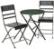 levandeo Balkon Set Lieblingsplatz Metall Schwarz Garten 3tlg Sitzgruppe Gartenmöbel Terrasse Garten Deko