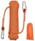 Climbing Rope, Diameter 10mm Outdoor Static Multipurpose Rope, High Strength Cord Safety Rope for Escape, Camping, Hiking, Fire Rescue, Parachute (Orange Length 20m)