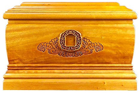 Menschliche Urne aus Holz, Baum des Lebens, Urne für Erwachsene, Urnen für menschliche Asche, handgeschnitzte Urne, Erinnerung an geliebte Menschen (Golddraht, Nanmu 380 Kubikzoll), Einäscherungsglas