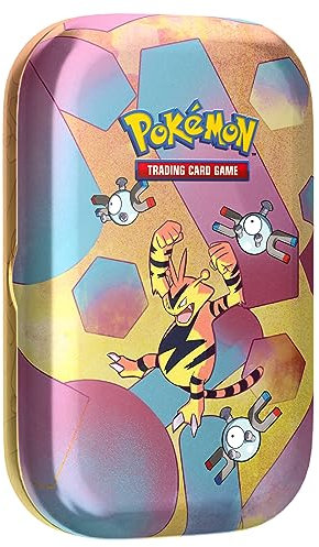 Pokémon TCG: Scarlet & Violet—151 Mini Tin – Electabuzz (2 Booster Packs, 1 Coin & 1 Art Card)