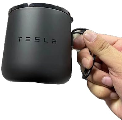 BAUFAS Thermobecher Kaffeebecher, FüR Tesla model S model X model Y model 3 Auslaufsicherer kaffeebecher Thermosflasche Reisebecher, für den Innen- und Außenbereich