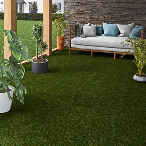 Snapstyle Kunstrasen | Rasenteppich Outdoor | Balkon | Terrasse | Garten | Wetterfest | Wasserdurchlässig