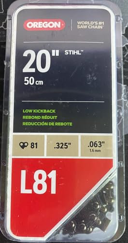 Oregon L81 Chainsaw Chain for 20 in. Bar, Fits Several Stihl Models