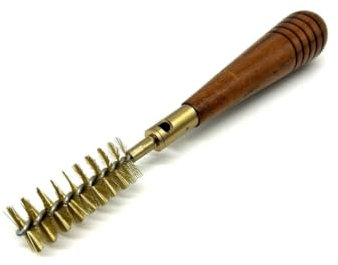 DELFIERO Scovolo Ottone con Manico Legno per Pulizia Camera di Scoppio Calibro 28