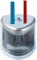Bleistiftspitzer, Anspitzer, Spitzer für Kinder Doppelloch für 6-8mm und 9-12mm, Bleistiftspitzer für Schulen, Haushalte, Büros und Klassenzimmer (Blue)