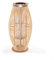 CREEDWOOD Bambus Laterne Zya | mit Henkel und Glaseinsatz | Holz Kerzenhalter, Windlicht, Deko Laterne für Balkon Garten Terrasse Wohnung | Größe: 60 cm