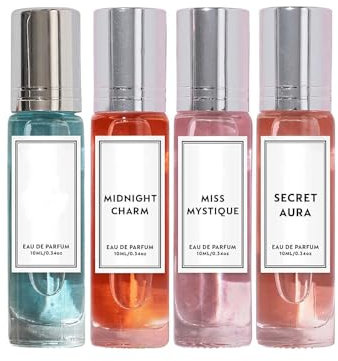 4pc Pheromone Perfume, Pheromone,Pheromone Parfum Woman,EnhancedScentsPheromone Parfüm,Langanhaltender,PheromoneParfüm für Frauen