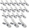 Lot de 20 clips de jardin en acier inoxydable pour serre - Pinces à forte adhérence pour maintenir les plantes, filets, vêtements, serviettes (9 cm)