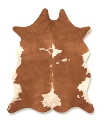 Cooalinar Kuh-Druck Kunstpelz Tier Kuhfell-Teppich,Decor Kunstfell-Teppich,Tierfellteppich,Kann Von Hand Gewaschen Und Chemisch Gereinigt Werden,Geeignet FüR Familienbereich Und Wohnzimmerbereich