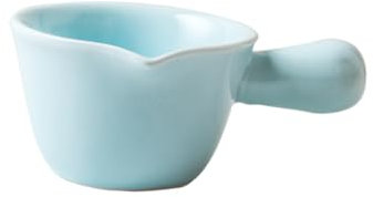 PAMINGONO Pot à Lait Grand Bol De Céréales Mini-poêle à Frire Casseroles à Bouillie Sirop Pour Cruche Bols Sans Danger Pour Les Poulets De Chair Casserole D'oeufs En Poterie Blue