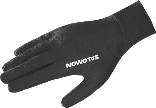 Salomon Merino Handschuhe, natürliche Winterwärme, atmungsaktiver Komfort, Touchscreen-kompatibel, feuchtigkeitsableitende Wolle zum Laufen