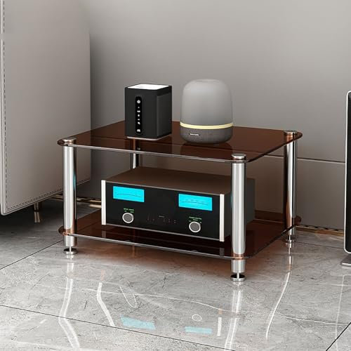 Moderne CD DVD Spielkonsole Vitrine AV Media Ständer mit einfacher Montage Platzsparendes Design Ideal für Wohnzimmer Game Recording Studio oder B