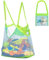 EUYKQNOI Bolsa de Malla Playa para Juguetes 2 Pack - Bolsa Plegable Antiarena con Red Azul y Bolsa Verde, Grande 45x45cm, Ideal para Niños, Vacaciones, Piscina y Playa