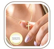 Avotto Kreuz Kette Damen Silber Cross Necklace Women Silber Kreuz Halskette | Kreuz Kette Damen Silberkette Cross Necklace Women ketten silber damen silber